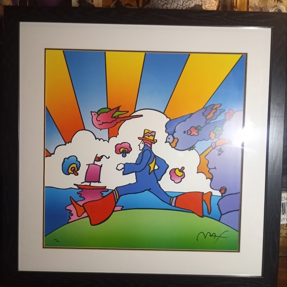 The Artist-one and only Peter Max presents " Cosmic Runner" - Picture 2 of 9